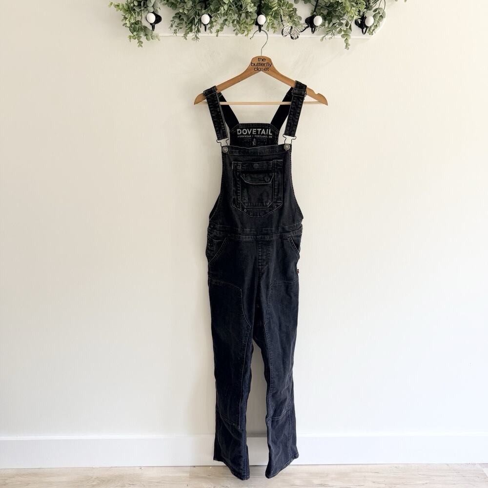 Dovetail Work Overalls Articulated Knees Straight Black Size 6/32 F5356